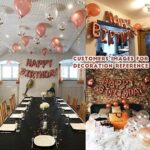 iZoeL Geburtstag Rose Deko Happy Birthday Girlande 36 Rosegold Ballons 15 Konfetti Ballons 4 Herz Stern Folienballon 10G Konfetti – Bild 5