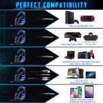 Beexcellent Gaming Headset für PS4, Surround Bass Sound Professional Kopfhörer mit Mikrofon – Bild 4