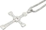 Kreuz Kette Edelstahl Halskette Anhänger Silber Schmuck – Bild 3