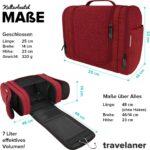 Kulturbeutel [Design 2024] - Kosmetiktasche zum Aufhängen für Damen, Herren & Kinder