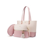 LOVEVOOK Damen Shopper Leder Handtasche Gross Schultertasche - Set