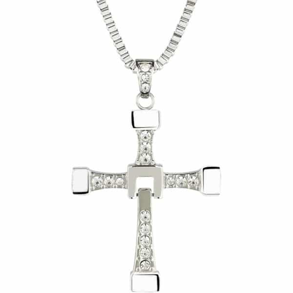 Kreuz Kette Edelstahl Halskette Anhänger Silber Schmuck