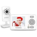 Video-Monitor für Babys mit Kamera und Audio, Zwei-Wege-Kommunikations-Monitor von HelloBaby, Infrarot-Nachtsicht, Energiealarm mit Temperaturanzeige und VOX-Modus