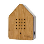 Zwitscherbox Holz, Eiche/Weiss, 11 x 12 x 3 cm – Bild 4