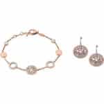 Fossil Damen Pearl Disc | Halskette | Ohrstecker | Armband