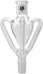 DILAW® Shisha Molassefänger Amphore (aus Glas für (Schliff 18/8) - Wasserpfeife, Vorkühler-Aufsatz Skull Wasserpfeif 3-Arm – Bild 2