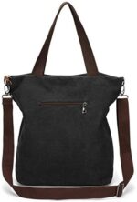 JANSBEN Damen Canvas Handtasche Schultertasche Casual Multifunktionale – Bild 3
