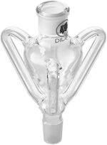 DILAW® Shisha Molassefänger Amphore (aus Glas für (Schliff 18/8) - Wasserpfeife, Vorkühler-Aufsatz Skull Wasserpfeif 3-Arm – Bild 4