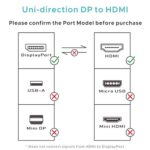 WARRKY Unidirektional DP auf HDMI Verbindungskabel – Bild 7