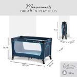 Hauck Kinderreisebett Dream N Play Plus – Mit Transporttasche, Zusammenklappbar, Für Babys bis 15 kg – Bild 2
