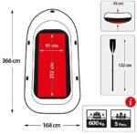 Intex Excursion 5 Set Schlauchboot - 366 x 168 x 43 cm - 4-teilig - Grau / Blau – Bild 4