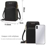 Damen Handtaschen, Umhängetasche Kunstleder Schultertasche 3 Reissverschluss Beutel – Bild 3