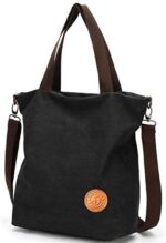 JANSBEN Damen Canvas Handtasche Schultertasche Casual Multifunktionale – Bild 2