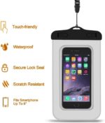 wasserdichter Beutel Rucksack, wasserdichte Taschen Seesack Packsack mit Handytasche und Gurte