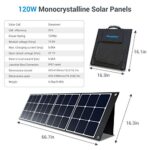 PowerOak SP120 120W faltbares Solarmodul mit monokristallinem Sunpower – Bild 7