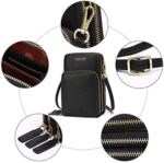 Damen Handtaschen, Umhängetasche Kunstleder Schultertasche 3 Reissverschluss Beutel – Bild 5