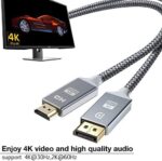 4K DisplayPort auf HDMI Kabel 1.8m , DP für HDMI – Bild 6