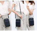 Damen Handtaschen, Umhängetasche Kunstleder Schultertasche 3 Reissverschluss Beutel – Bild 6