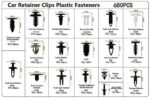 Uolor 456 Stücke Auto Befestigung Clips Universal Türverkleidung – Bild 2