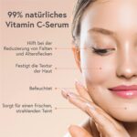 99% Natürliches Vitamin C & Hyaluron Serum / Dermaroller geeignet / Anti-Age & Anti-Falten – Bild 4