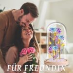 Ewige Rose im Glas mit LED – Romantisches Geschenk für Frauen & Dekoration – Bild 3