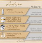 Acolyne® Premium Vase Weiss aus Hochwertigen Keramik – Bild 6