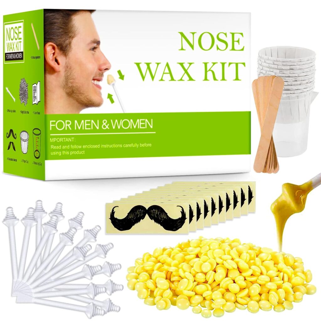 Nasenwachs Set für Männer & Frauen – 100g Wachs mit Applikatoren & Zubehör