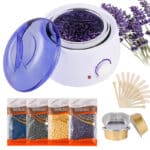 Wachswärmer Set – Heißwachsgerät mit 4 Wachsen & Zubehör für Zuhause