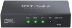 LiNKFOR SPDIF Toslink Audio Umschalter 3-4 in 1/2 Out mit Fernbedienung, unterstützt PCM2.0, DTS, Dolby-AC3 für TV, PS3, PS4, Blu-ray & mehr. – Bild 9