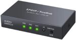 LiNKFOR SPDIF Toslink Audio Umschalter 3-4 in 1/2 Out mit Fernbedienung, unterstützt PCM2.0, DTS, Dolby-AC3 für TV, PS3, PS4, Blu-ray & mehr. – Bild 8