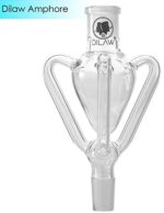 DILAW® TRIPHAN Shisha Edelstahl Hookah S, M & Big Size + LED Licht, Wasserpfeife Kaminkopf Komplettset Molassefänger Base Closed Chamber 4 Anschlüssen Silikonschlauch Alumundstück Tabakkopf – Bild 8