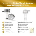 M. ROSENFELD Premium Glaskopf Shisha Set –  mit einzigartigem Multi-Ring-Boden – passt für alle gängigen Köpfe – Bild 3