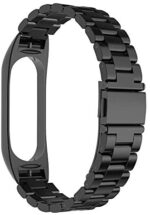 Simpeak Edelstahl Armband Kompatibel mit Xiaomi Mi Band 5 / Mi Band 6 (5.5''-8.1''), Metall Uhrenarmband Ersatz Armbänder – Bild 3