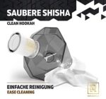 M. ROSENFELD Shisha Molassefänger Diamant, BLACK DIAMOND, Für alle Shishas mit 18/8 Schliff, extra gehärtetes Borosilikatglas in schwarz, 100% mehr Durchzug und saubere Wasserpfeife – Bild 2