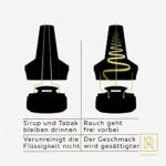 NEU Shisha Molassefänger Aluminium APOLLO, VERSION 2.0, Universal passend mit Silikon Dichtung, Vorkühler-Aufsatz, Passt Universell für alle Shishas auf den Kopfadapter, kein 18/8 Schliff nötig – Bild 4