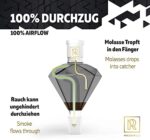 M. ROSENFELD Shisha Molassefänger Diamant, BLACK DIAMOND, Für alle Shishas mit 18/8 Schliff, extra gehärtetes Borosilikatglas in schwarz, 100% mehr Durchzug und saubere Wasserpfeife – Bild 3