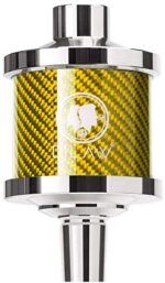 DILAW® Shisha DX1 Carbon Molassefänger Edelstahl Wasserpfeife, Vorkühler-Aufsatz für(Schliff 18/8) Zubehör – Bild 2