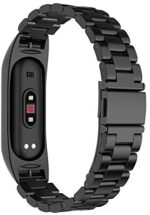 Simpeak Edelstahl Armband Kompatibel mit Xiaomi Mi Band 5 / Mi Band 6 (5.5''-8.1''), Metall Uhrenarmband Ersatz Armbänder – Bild 4