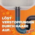 Drano (Mr Muscle) Extra Stark Power Gel Rohrreiniger – Rohrfrei fuer Kueche & Bad, 1000 ml – Bild 4