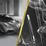 M.ROSENFELD Shisha Mundstück Glas Carbon mit Steckverbindung - Glasmundstück Mundgeblasen mit Edler Verzierung extra dick (2cm), 43cm lang - Universal Passend – Bild 6