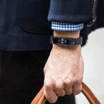 Simpeak Edelstahl Armband Kompatibel mit Xiaomi Mi Band 5 / Mi Band 6 (5.5''-8.1''), Metall Uhrenarmband Ersatz Armbänder – Bild 7