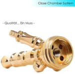 DILAW® TRIPHAN Shisha Edelstahl Hookah S, M & Big Size + LED Licht, Wasserpfeife Kaminkopf Komplettset Molassefänger Base Closed Chamber 4 Anschlüssen Silikonschlauch Alumundstück Tabakkopf – Bild 5