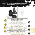 NEU Shisha Molassefänger Aluminium APOLLO, VERSION 2.0, Universal passend mit Silikon Dichtung, Vorkühler-Aufsatz, Passt Universell für alle Shishas auf den Kopfadapter, kein 18/8 Schliff nötig – Bild 5