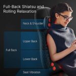 RENPHO Massagesitzauflage, Shiatsu Massageauflage Rückenmassagegerät mit drei Massagezonen Wärmefunktion und Vibrationsmassage, Tiefenmassage Rollmassage für Nacken Rücken Gesäss – Bild 11