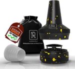 NEU Shisha Molassefänger Aluminium APOLLO – VERSION 2.0 - Universal passend mit Silikon Dichtung, Vorkühler-Aufsatz, Passt Universell für alle Shishas auf den Kopfadapter, kein 18/8 Schliff nötig
