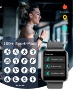 GRV Smartwatch Damen & Herren – Fitnessuhr mit Pulsmesser, SpO2, Schlafmonitor, IP68, Multi-Sport für iOS & Android – Bild 6