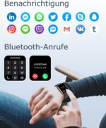 GRV Smartwatch Damen & Herren – Fitnessuhr mit Pulsmesser, SpO2, Schlafmonitor, IP68, Multi-Sport für iOS & Android – Bild 4