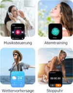 GRV Smartwatch Damen & Herren – Fitnessuhr mit Pulsmesser, SpO2, Schlafmonitor, IP68, Multi-Sport für iOS & Android – Bild 5