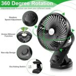 Leiser Clip- & Tischventilator mit Akku, Rotation & Aroma-Diffuser – Bild 3
