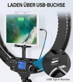 IVISII Ringlicht mit Fernbedienung, 19 Zoll – Bild 4